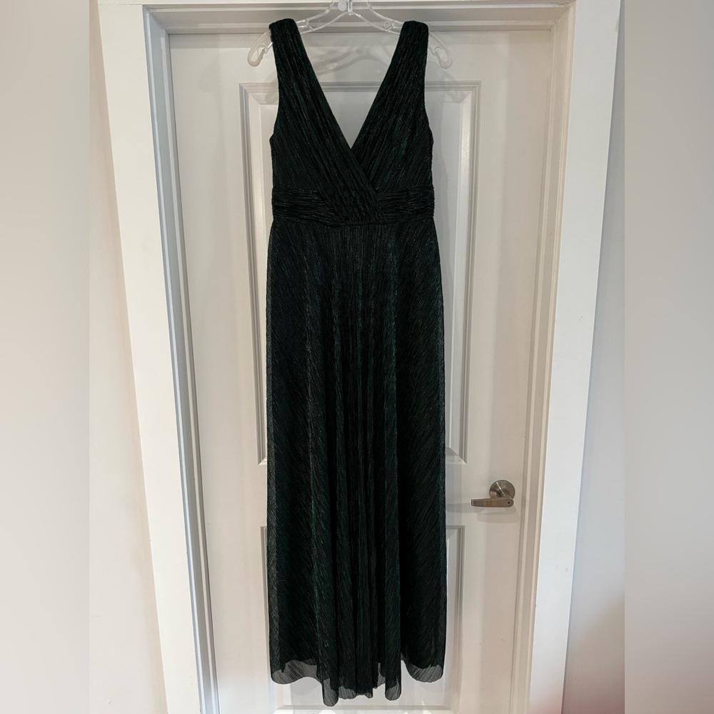 After Six Emerald V-Neck Maxi Dress